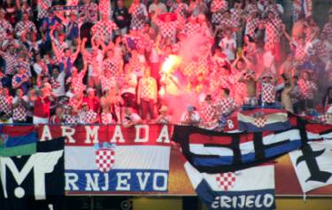 Estádio Dr. Magalhães Pessoa (Leiria) - Kroaten feiern den Ausgleich